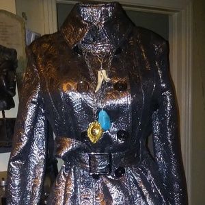 Trench Jacket Coat jewelry not included.